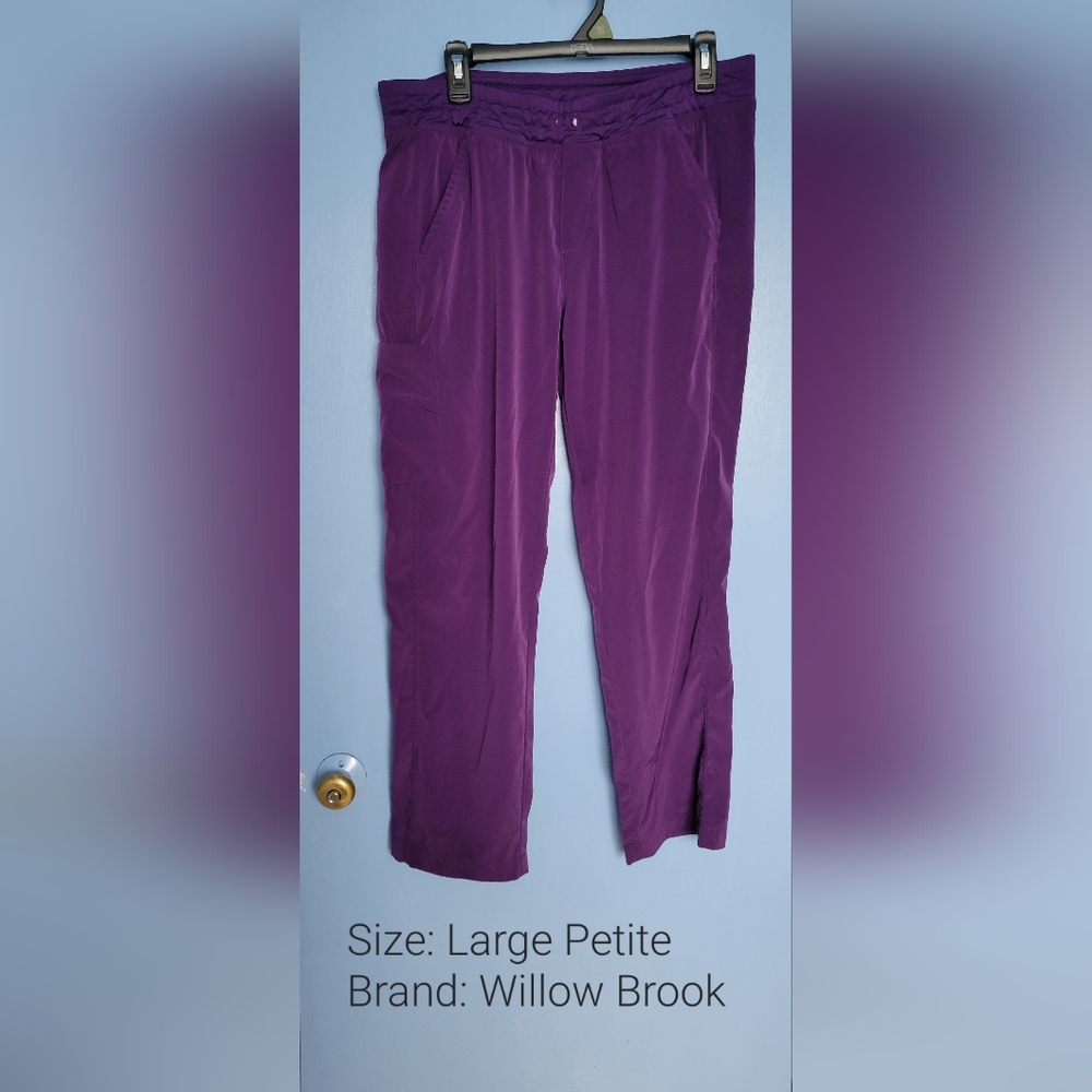 Willow Brook Scrub Pants: Large/Eggplant